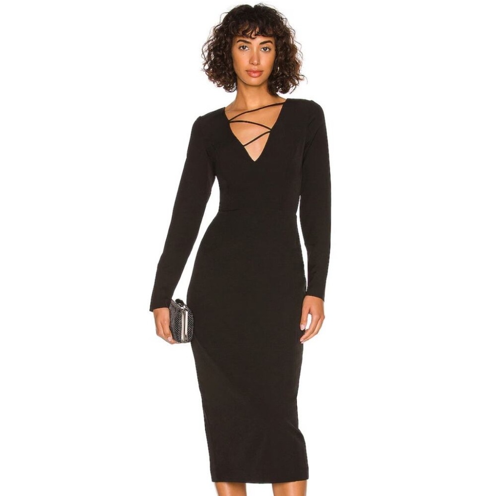 NWT Bardot Marianna Midi Dress‎ in Black